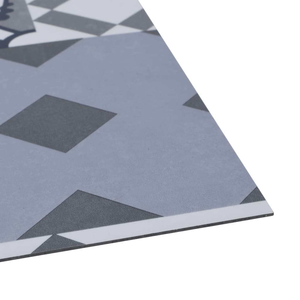 vidaXL PVC-golvbrädor självhäftande 5,11 m² färgat mönster