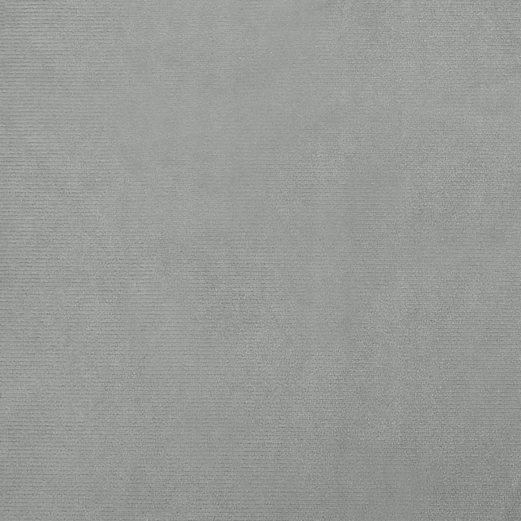 vidaXL Barnsoffa ljusgrå 70x45x33 cm sammet