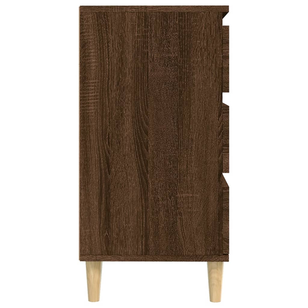 vidaXL Byrå brun ek 60x35x70 cm konstruerat trä