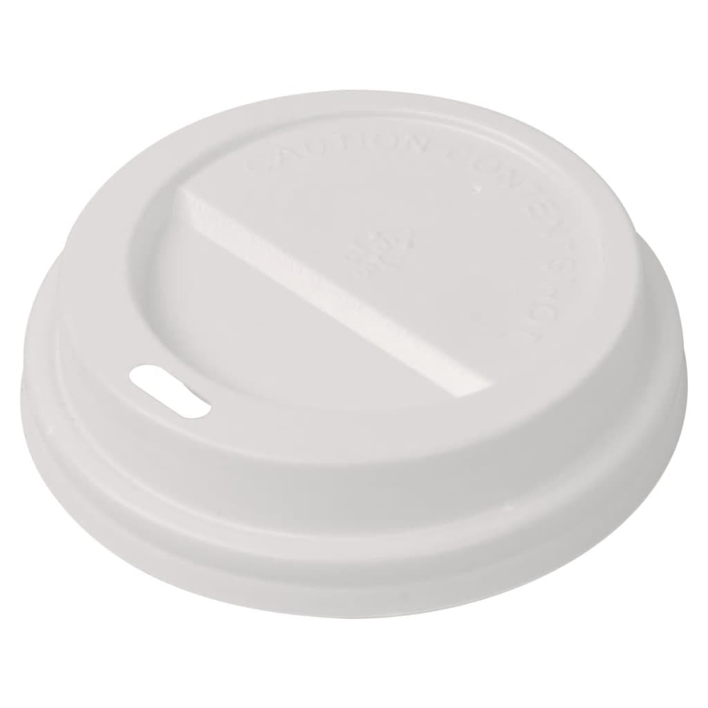 vidaXL Lock till engångsmuggar 1000 st kaffe plast 80 mm