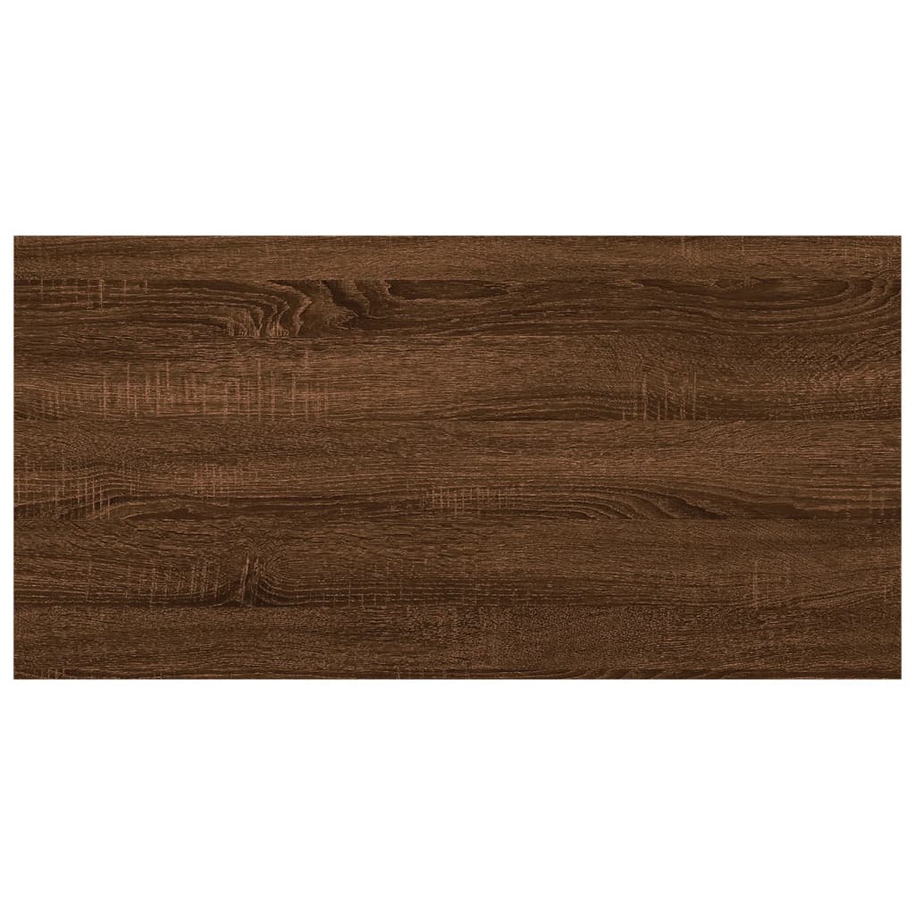 vidaXL Vägghyllor 4 st brun ek 40x20x1,5 cm konstruerat trä