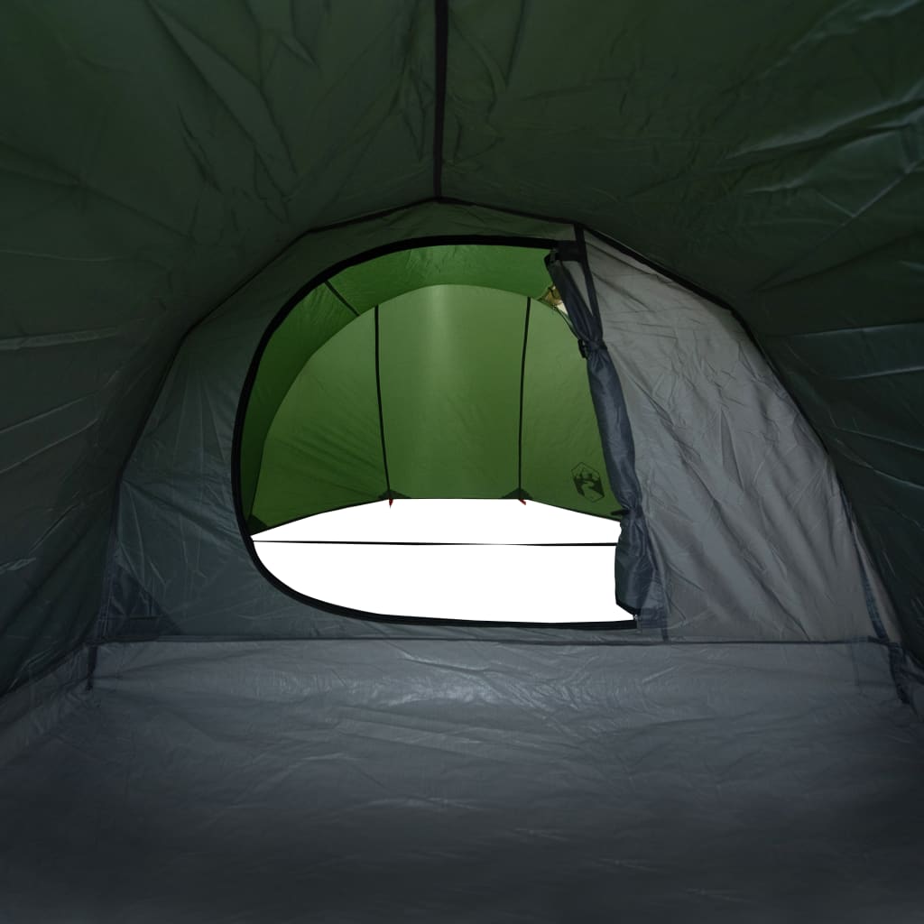 vidaXL Campingtält tunnel 4 personer grön vattentätt