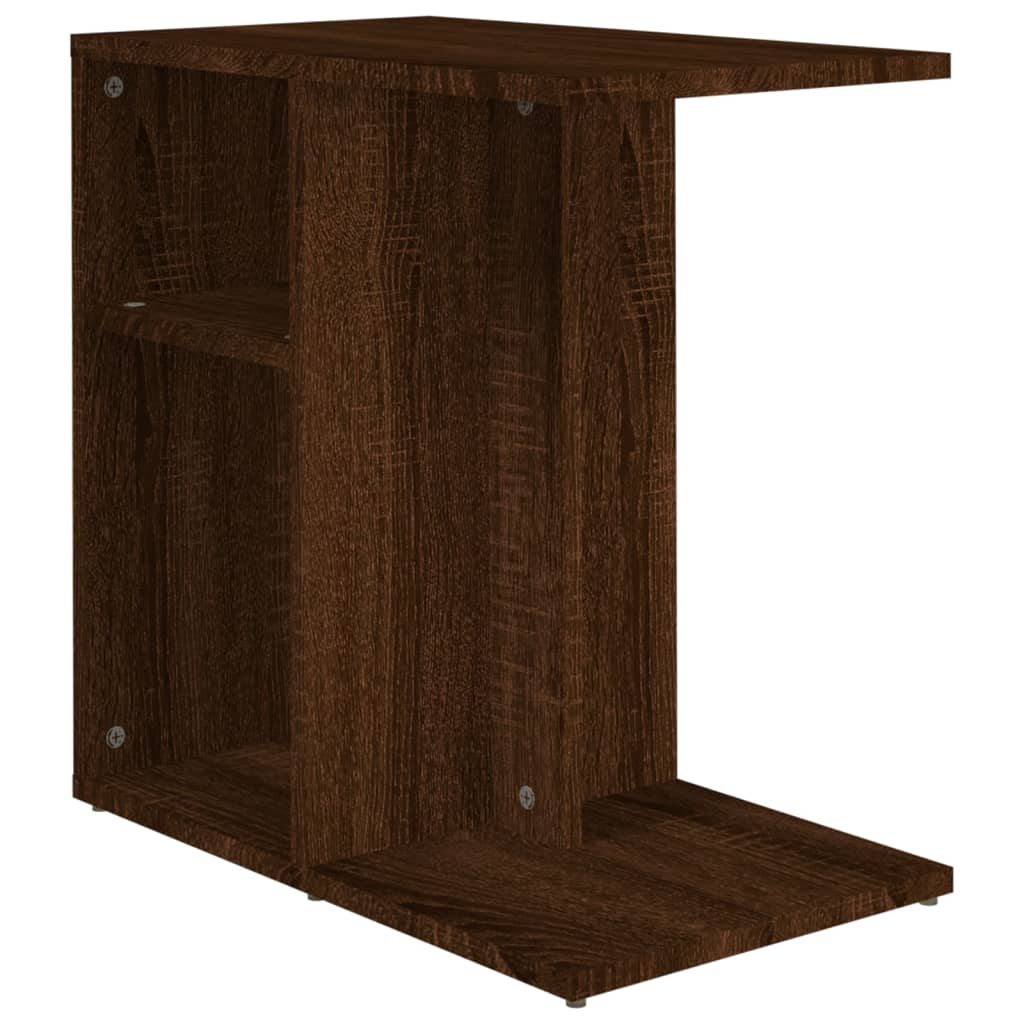 vidaXL Soffbord brun ek 50x30x50 cm konstruerat trä