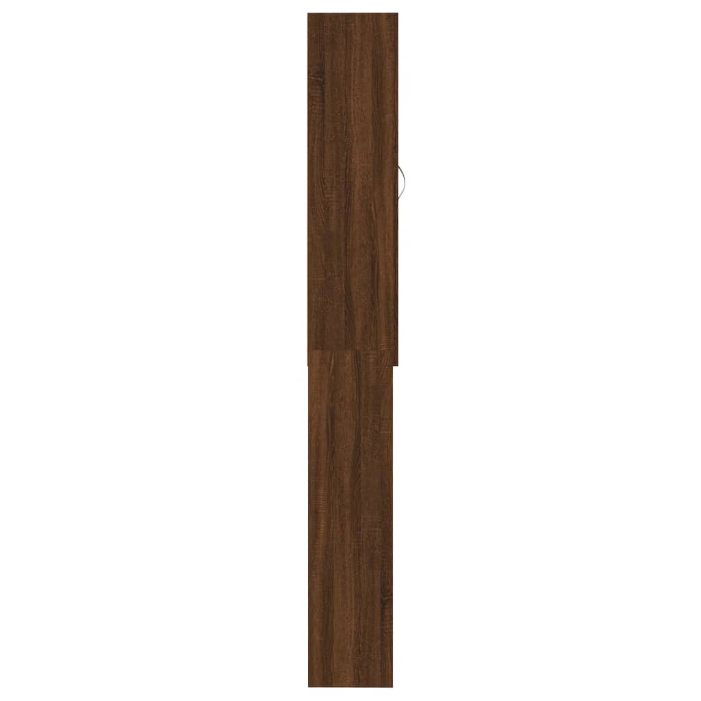 vidaXL Tvättmaskinsskåp brun ek 64x25,5x190 cm