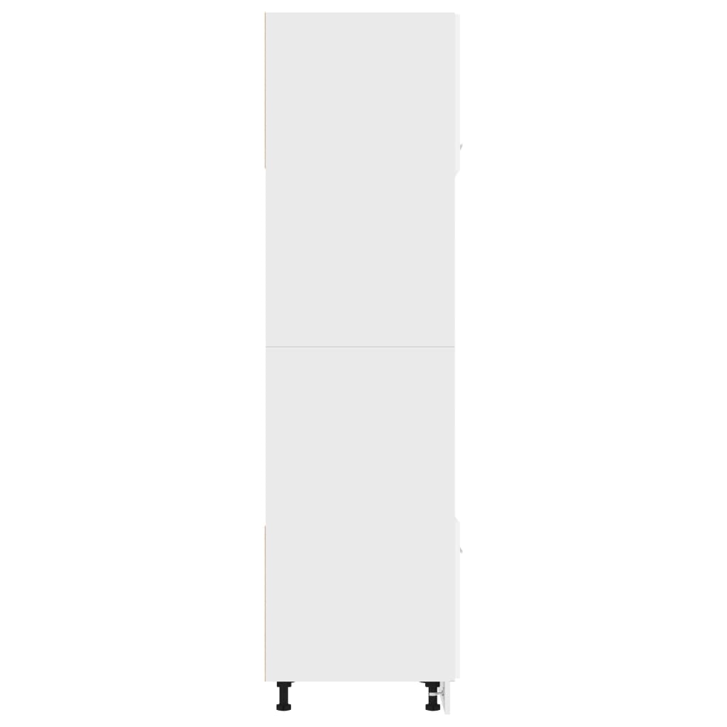 vidaXL Köksskåp för mikrovågsugn vit 60x57x207 cm spånskiva