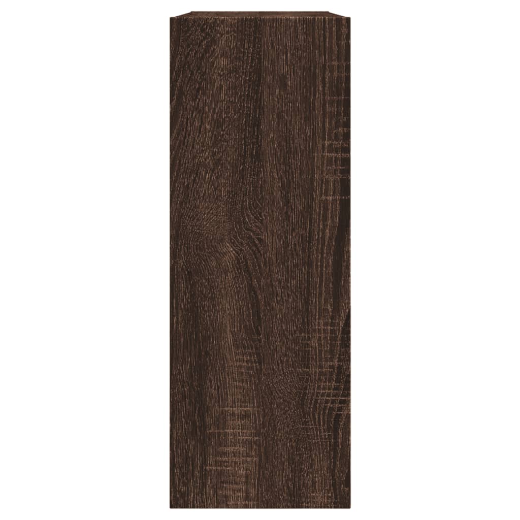 vidaXL Skohylla brun ek 80x21x57 cm konstruerat trä