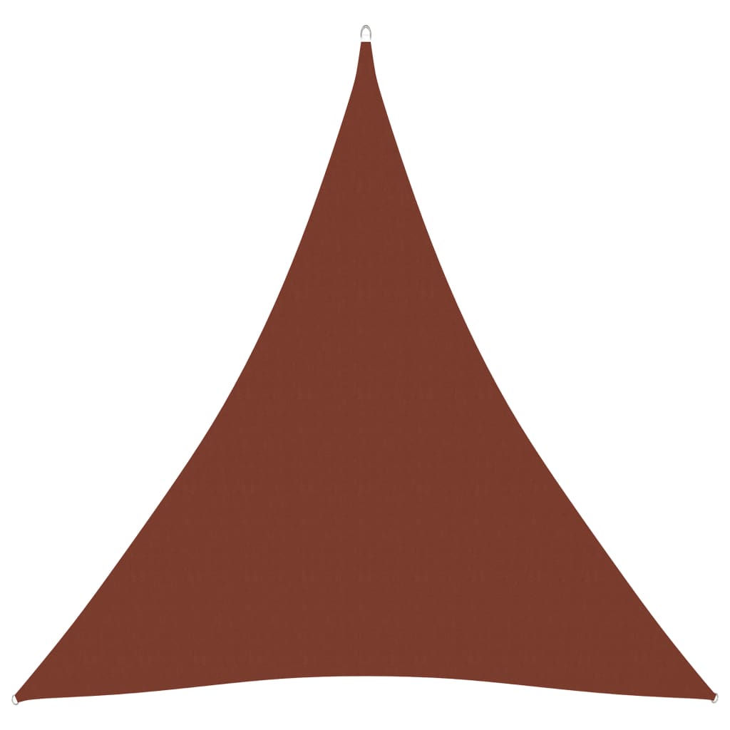 vidaXL Solsegel Oxfordtyg trekantigt 4,5x4,5x4,5 m terrakotta