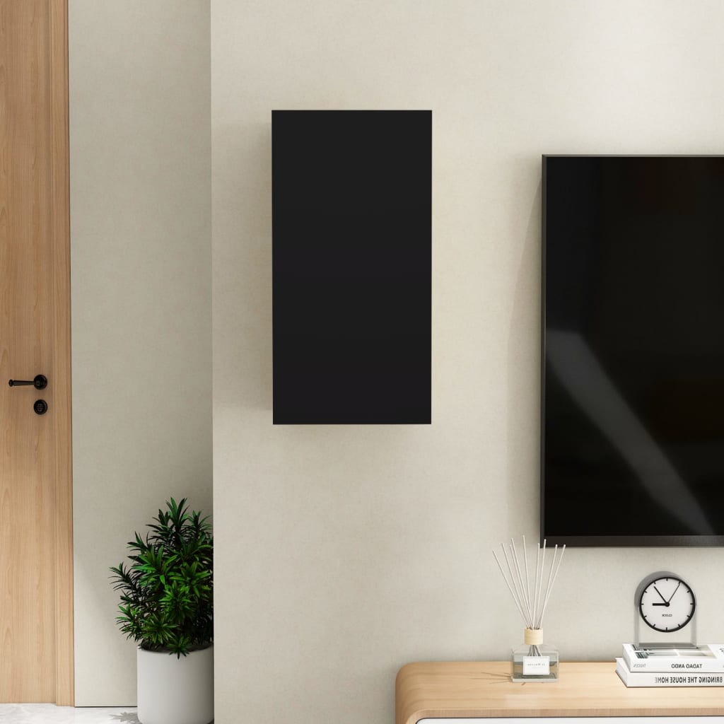 vidaXL TV-skåp svart 30,5x30x60 cm konstruerat trä