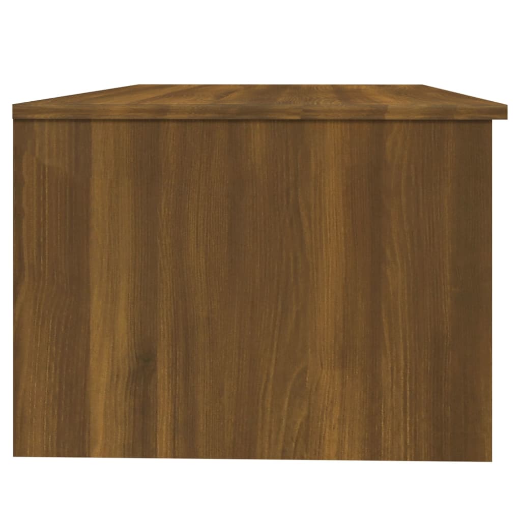 vidaXL Soffbord brun ek 102x50x36 cm konstruerat trä