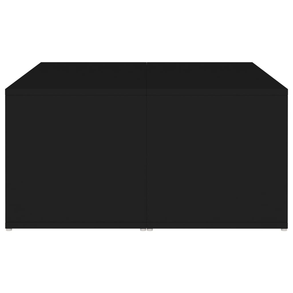 vidaXL Soffbord 4 st svart 33x33x33 cm konstruerat trä