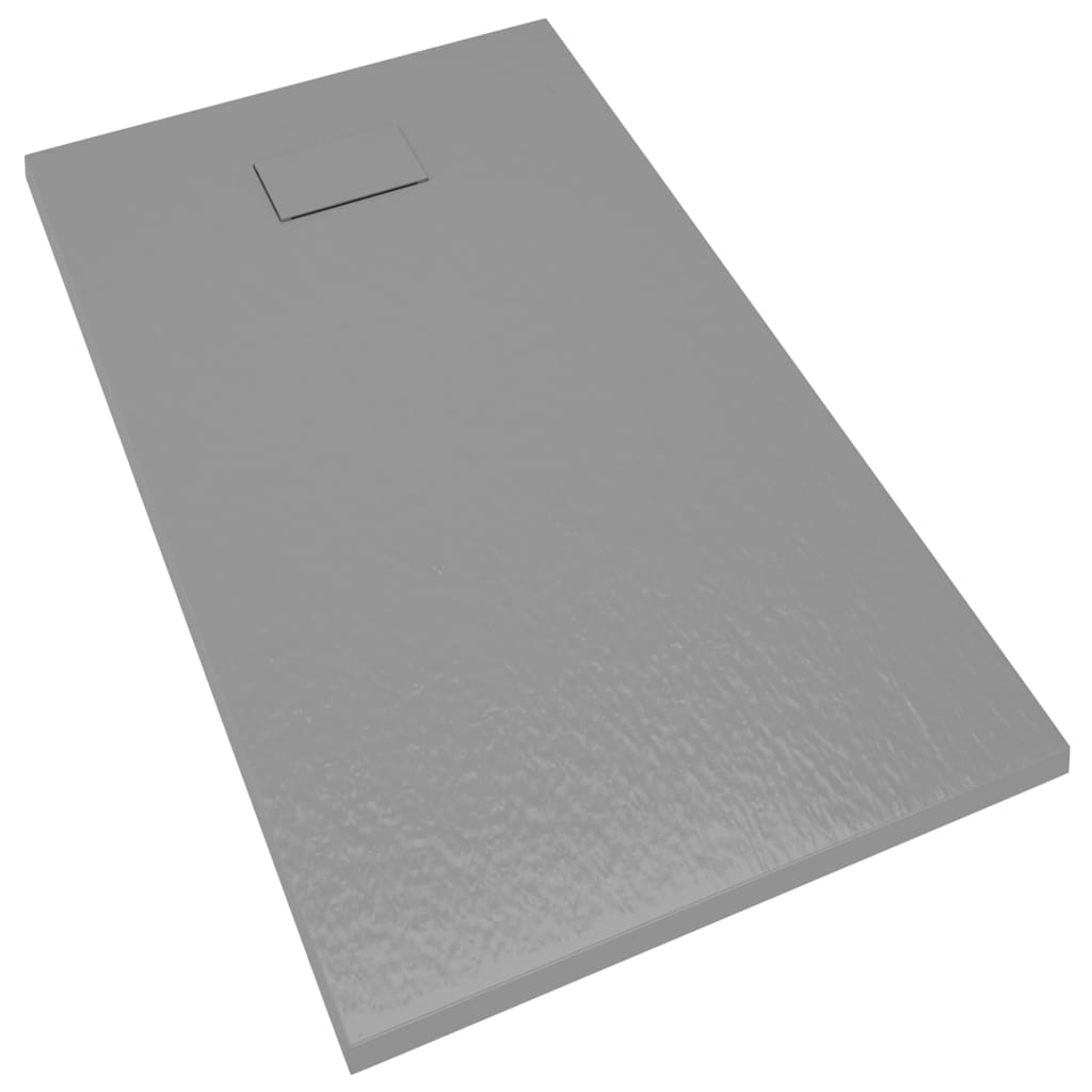 vidaXL Duschkar SMC grå 120x70 cm