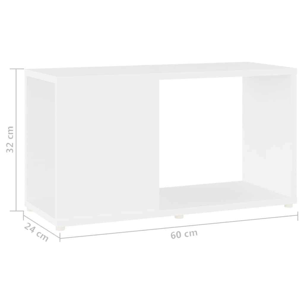 vidaXL TV-bänk vit 60x24x32 cm spånskiva