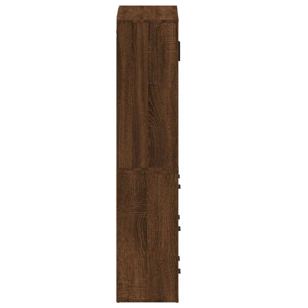 vidaXL Skåp brun ek konstruerat trä