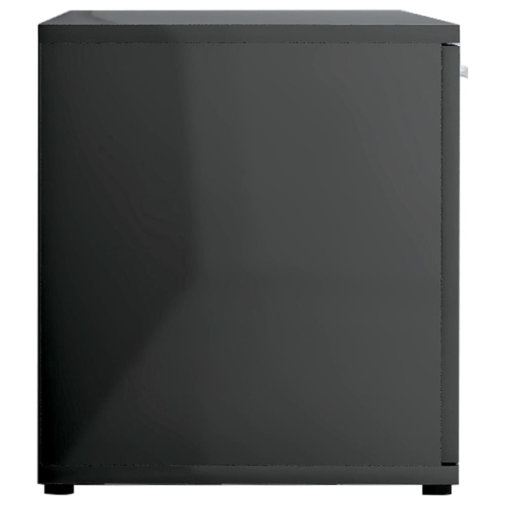 vidaXL TV-bänk grå högglans 120x34x37 cm spånskiva