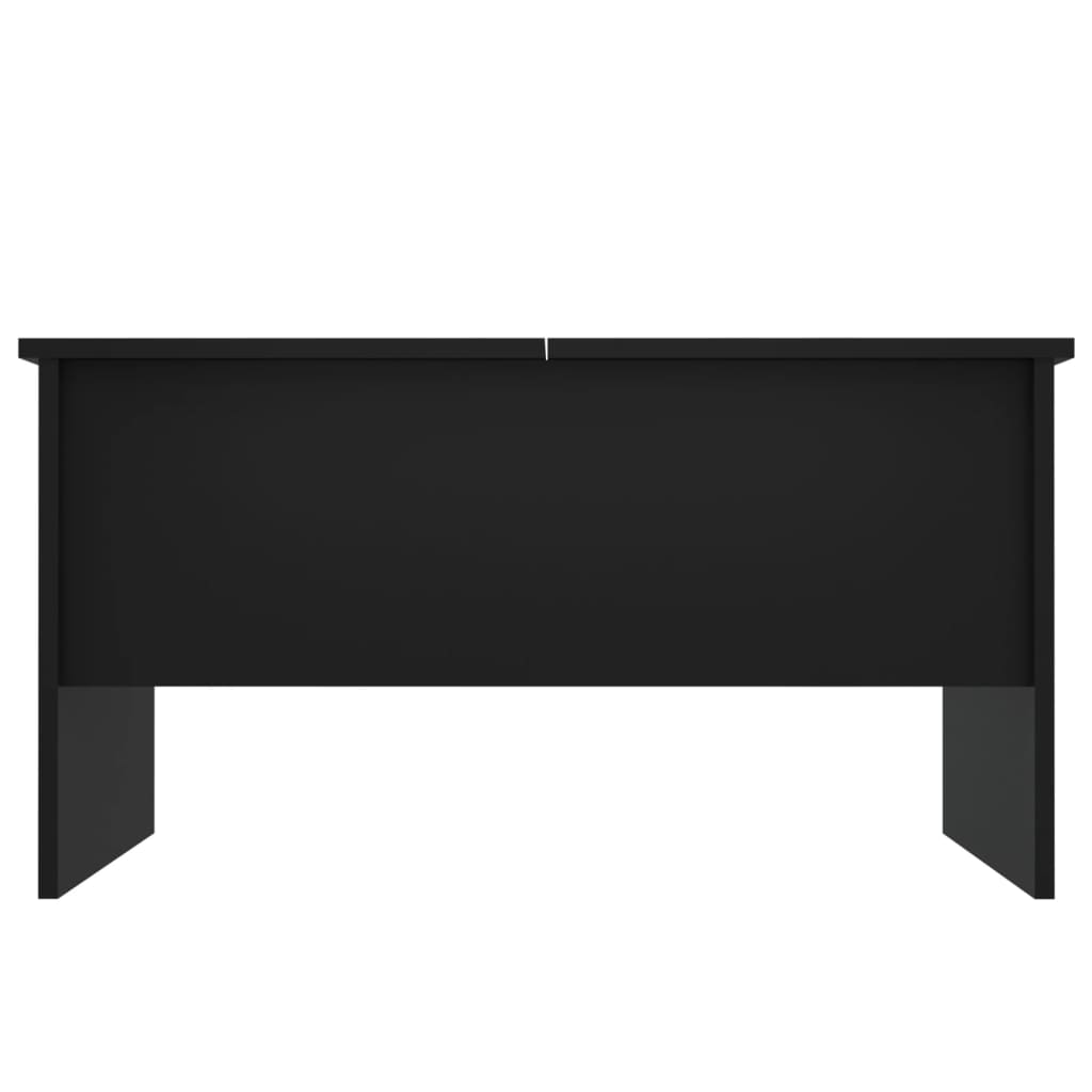 vidaXL Soffbord svart 80x50x42,5 cm konstruerat trä