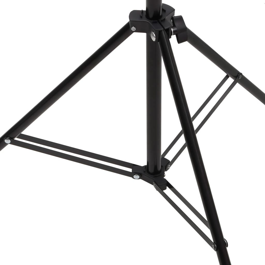 vidaXL T-stativ svart 151x60x(70-200) cm