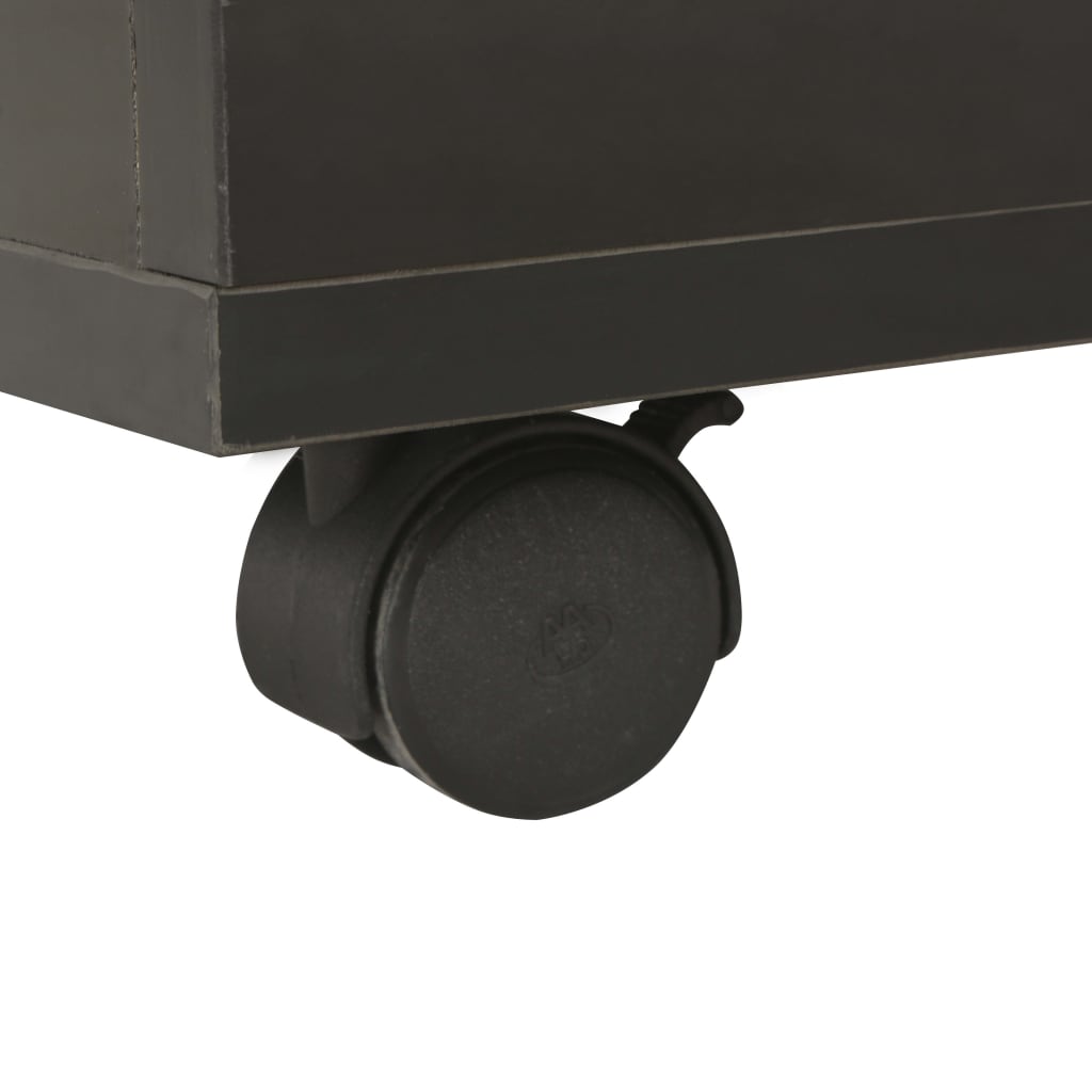 vidaXL Soffbord högglans svart 60x60x35 cm spånskiva