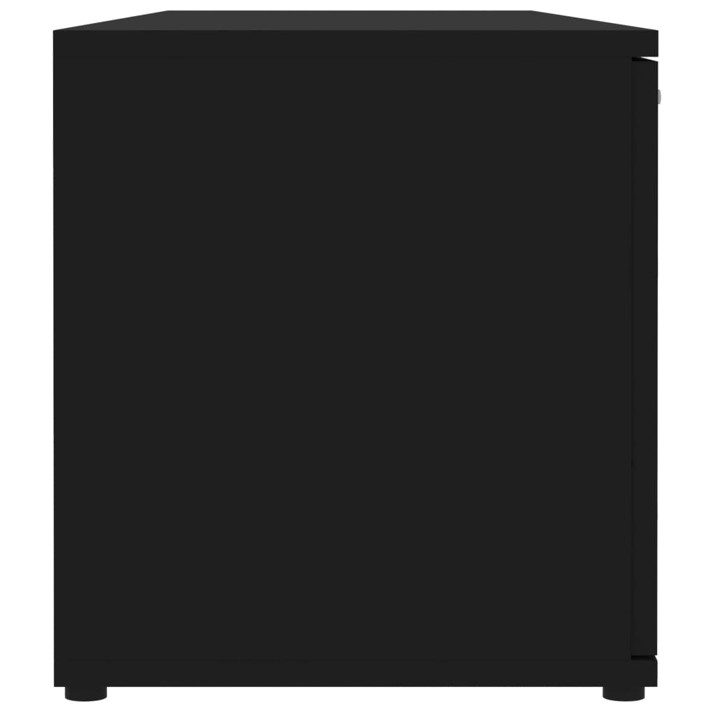 vidaXL TV-bänk svart 120x34x37 cm konstruerat trä