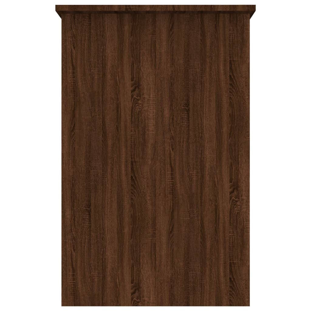 vidaXL Skrivbord brun ek 100x50x76 cm konstruerat trä