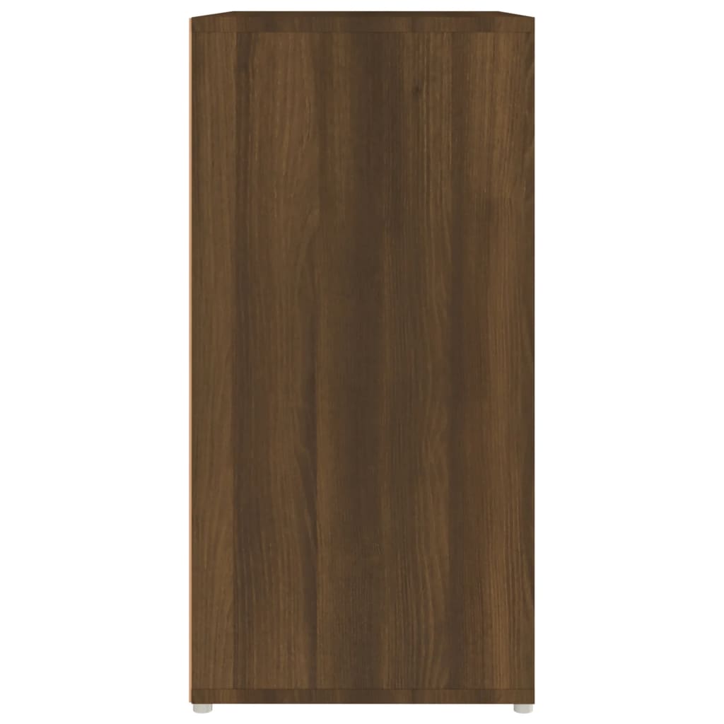 vidaXL Skoställ brun ek 60x35x70 cm konstruerat trä