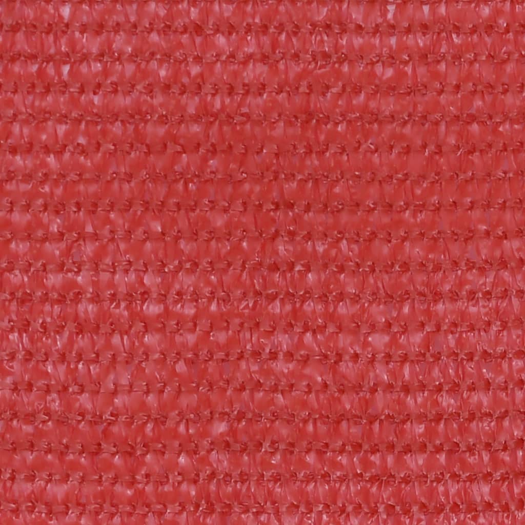 vidaXL Balkongskärm röd 90x500 cm HDPE