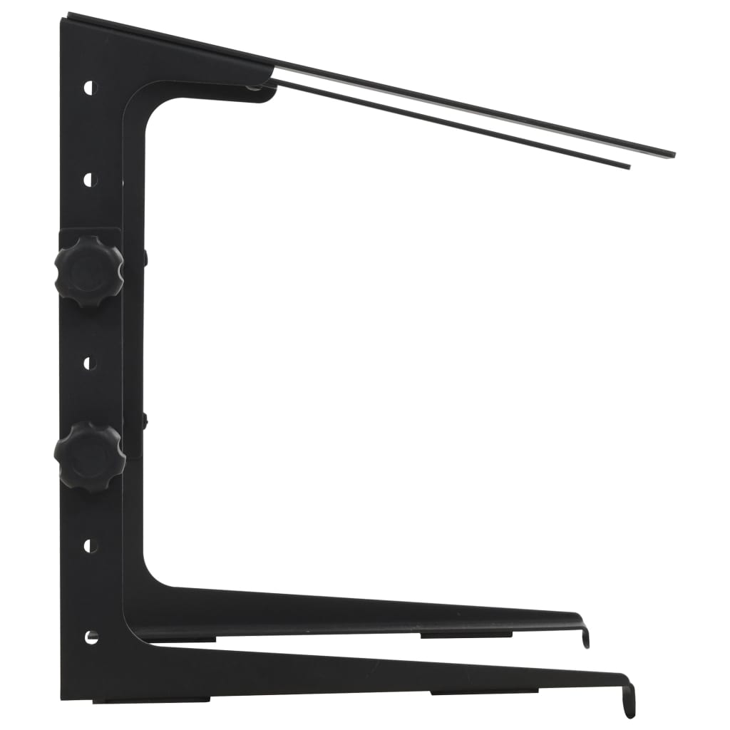 vidaXL Laptopställ svart 30,5x28x(24,5-37,5) cm stål