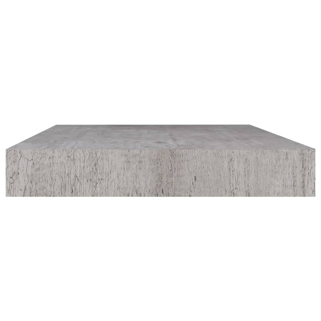 vidaXL Svävande vägghyllor 4 st betonggrå 40x23x3,8 cm MDF