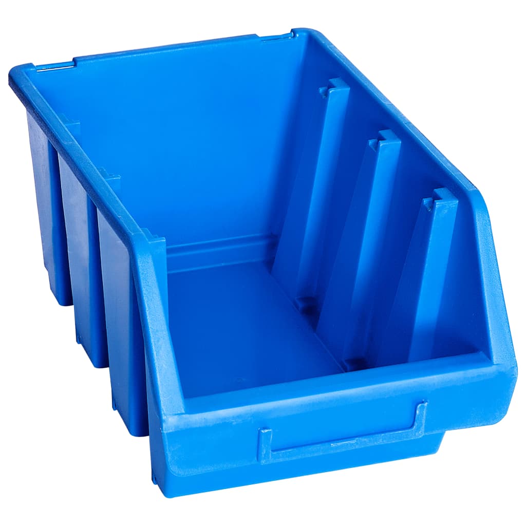 vidaXL Staplingsbara sortimentslådor 20 st blå plast