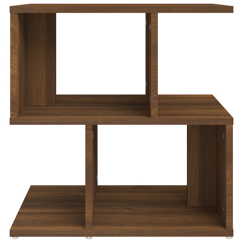 vidaXL Sängbord 2 st brun ek 50x30x51,5 cm konstruerat trä