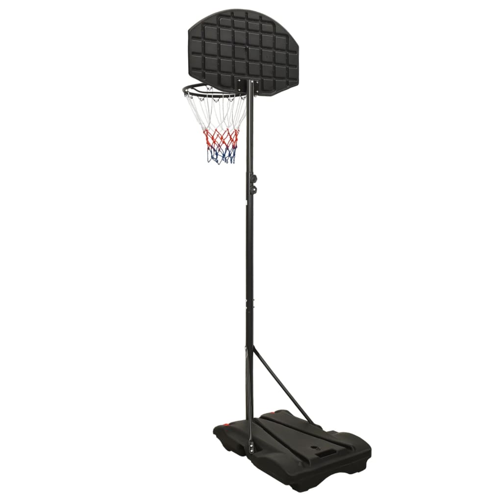 vidaXL Basketkorg med stativ svart 216-250 cm polyeten