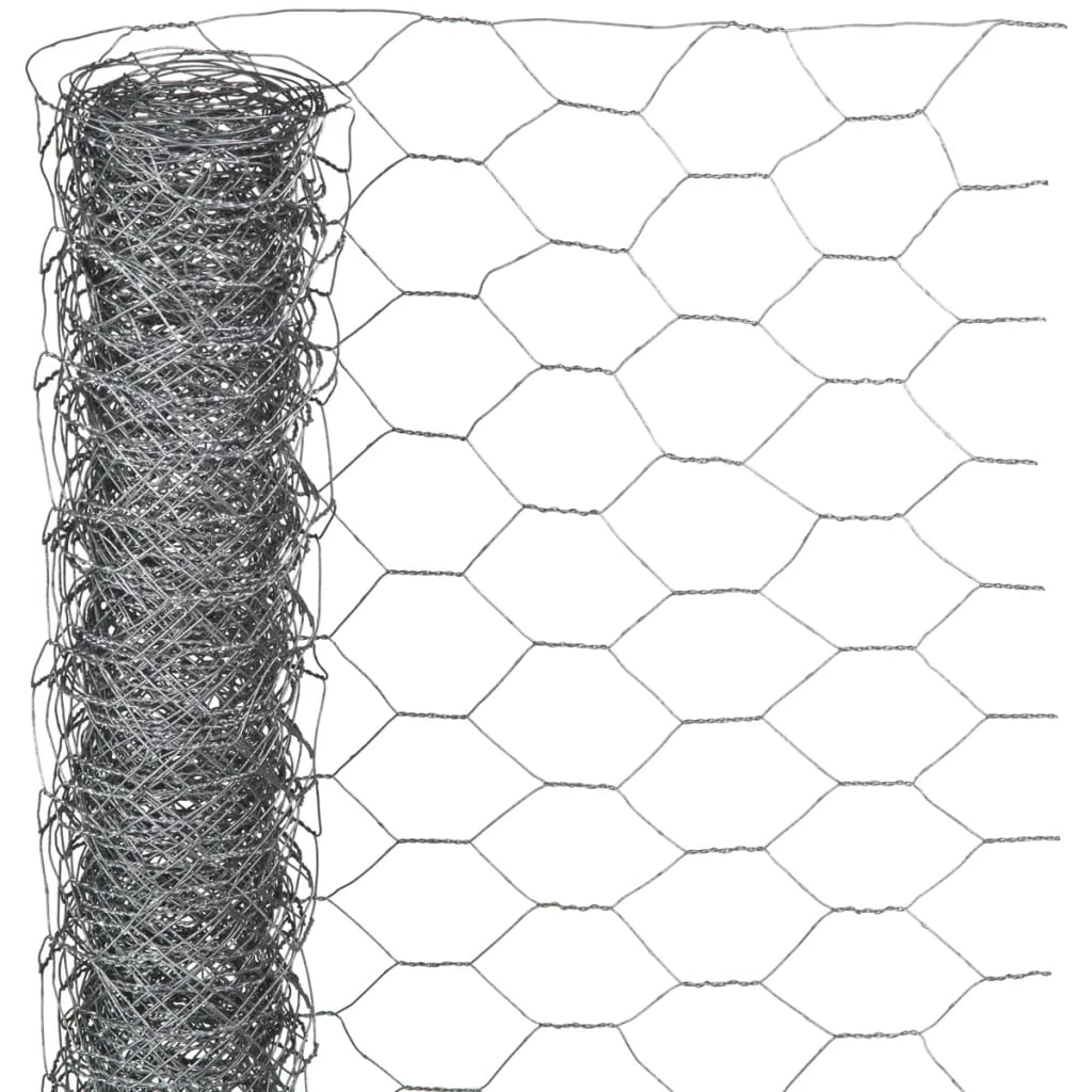 Nature Ståltrådsnät hexagonalt 0,5x5 m 25 mm galvaniserat stål