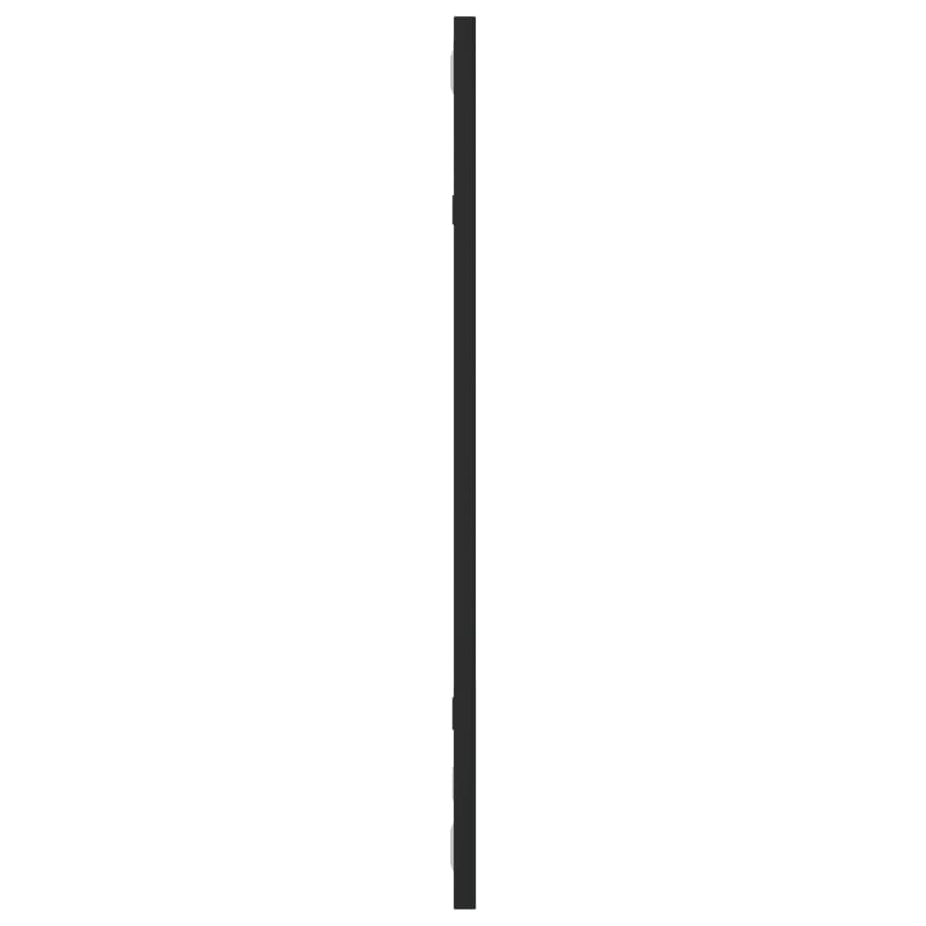 vidaXL Väggspegel svart 30x60 cm rektangulär järn