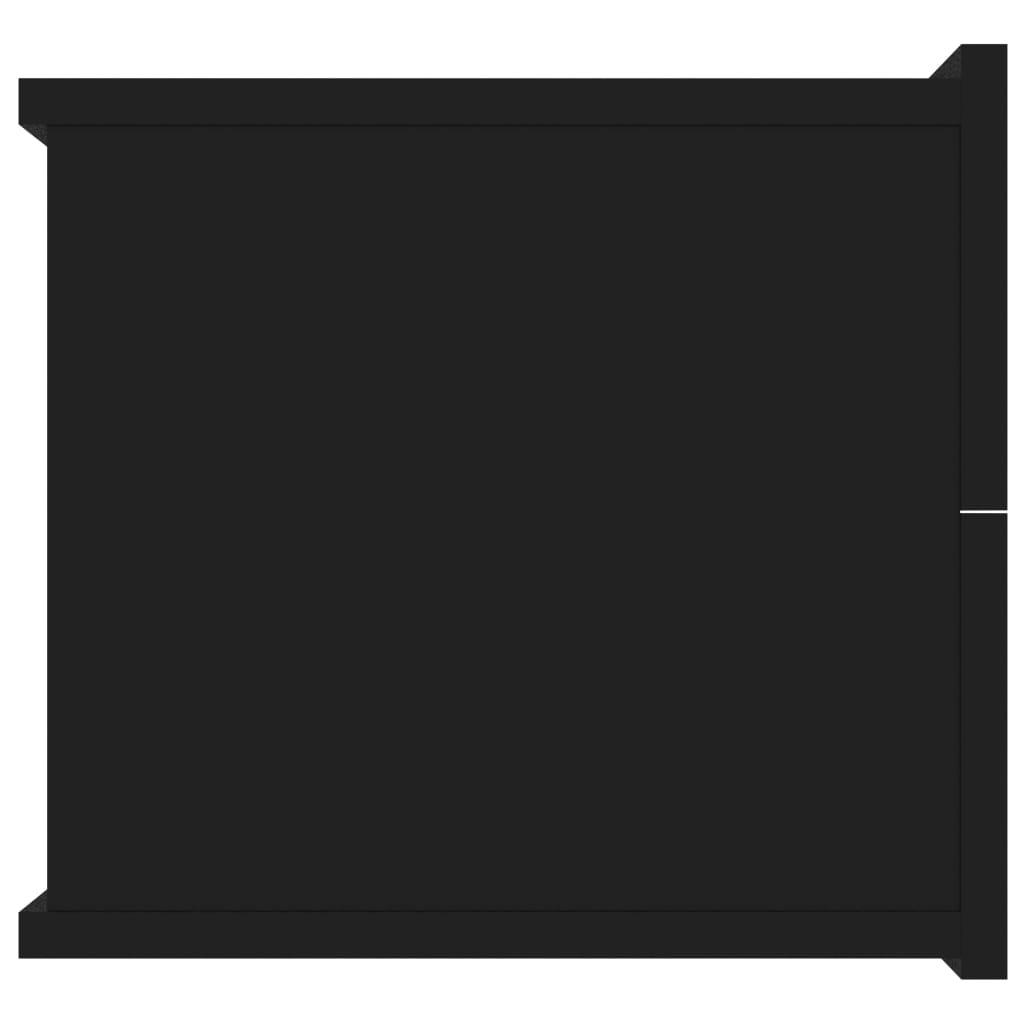 vidaXL Sängbord 2 st svart 40x30x30 cm spånskiva