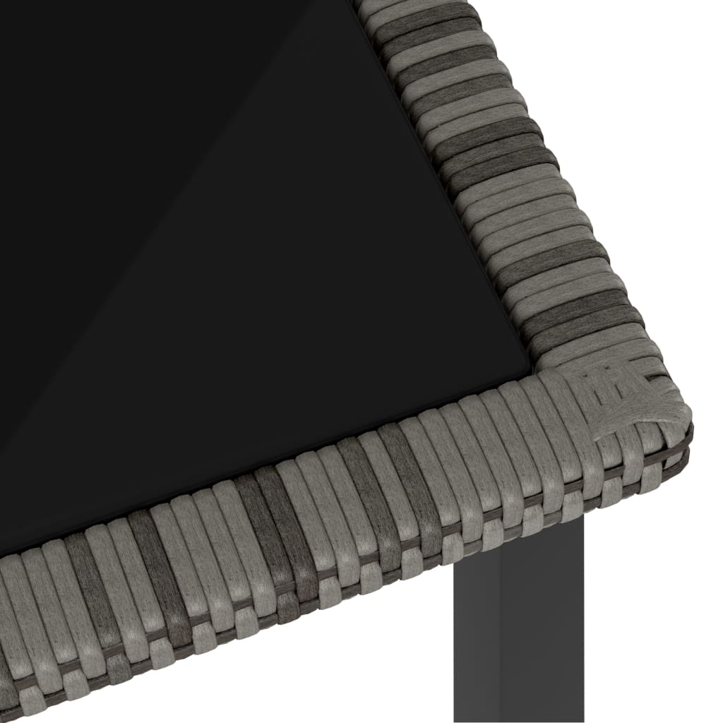 vidaXL Trädgårdsbord grå 180x70x73 cm konstrotting