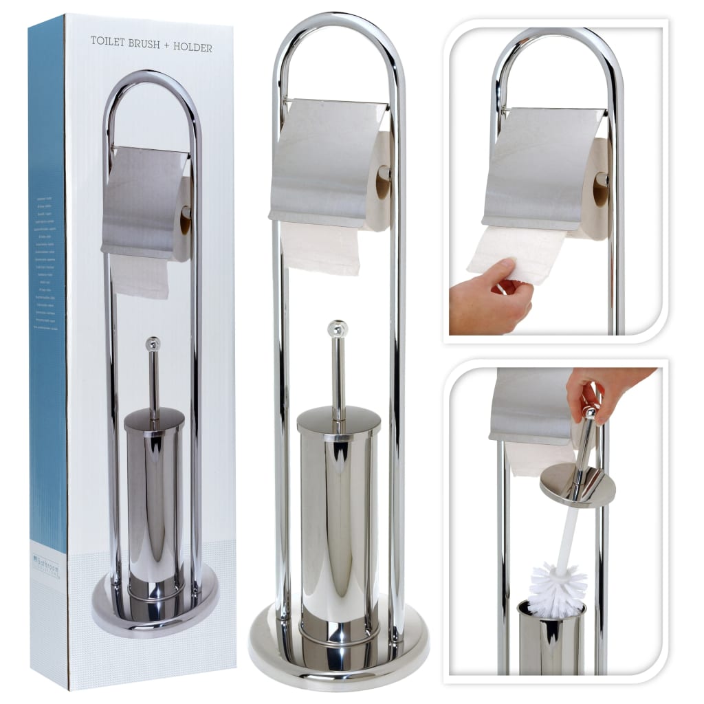 Bathroom Solutions Pappersrullehållare rostfritt stål silver
