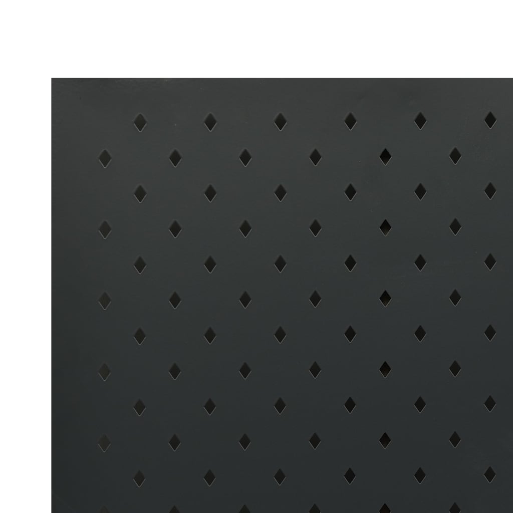 vidaXL Rumsavdelare 5 paneler svart 200x180 cm stål