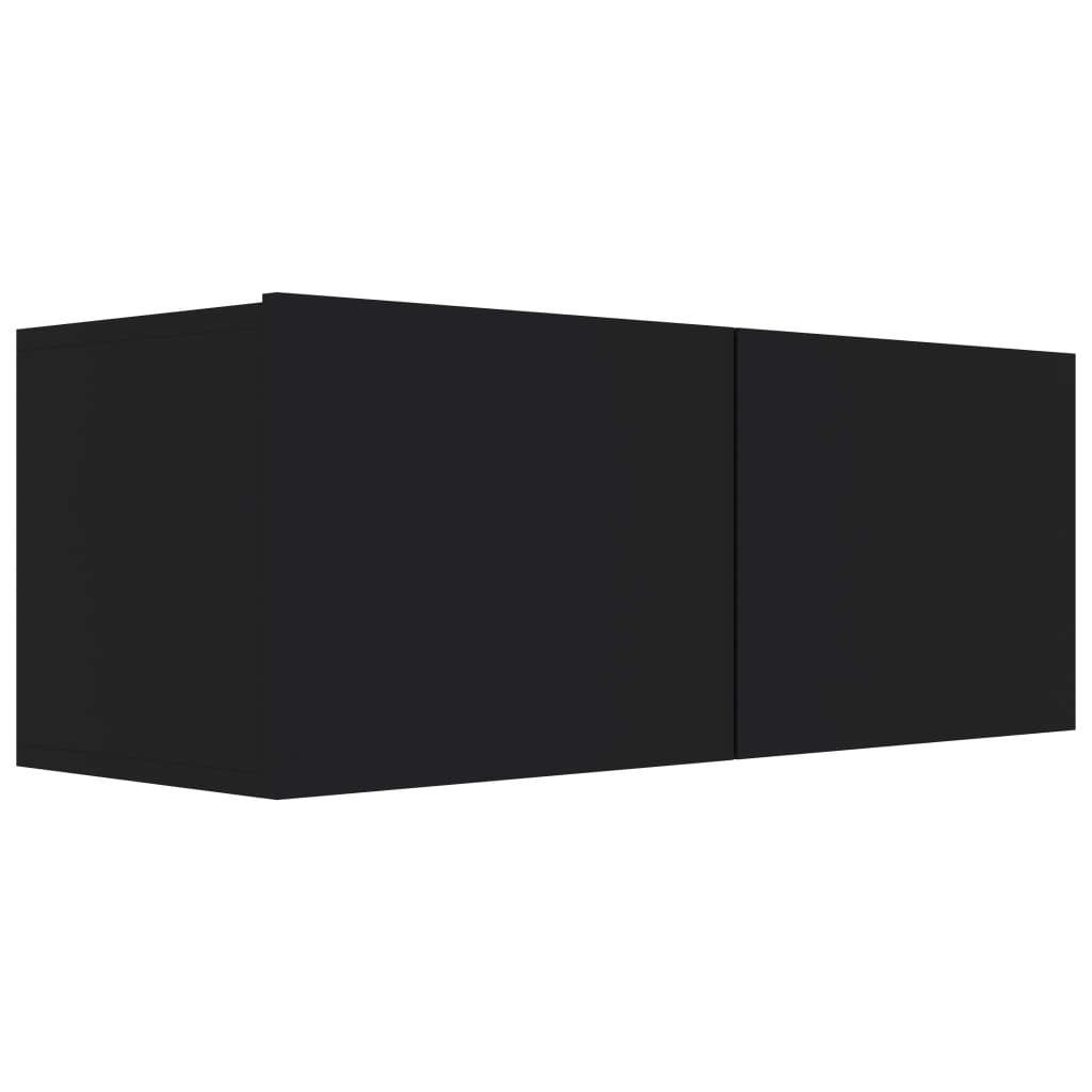 vidaXL TV-bänk svart 80x30x30 cm konstruerat trä