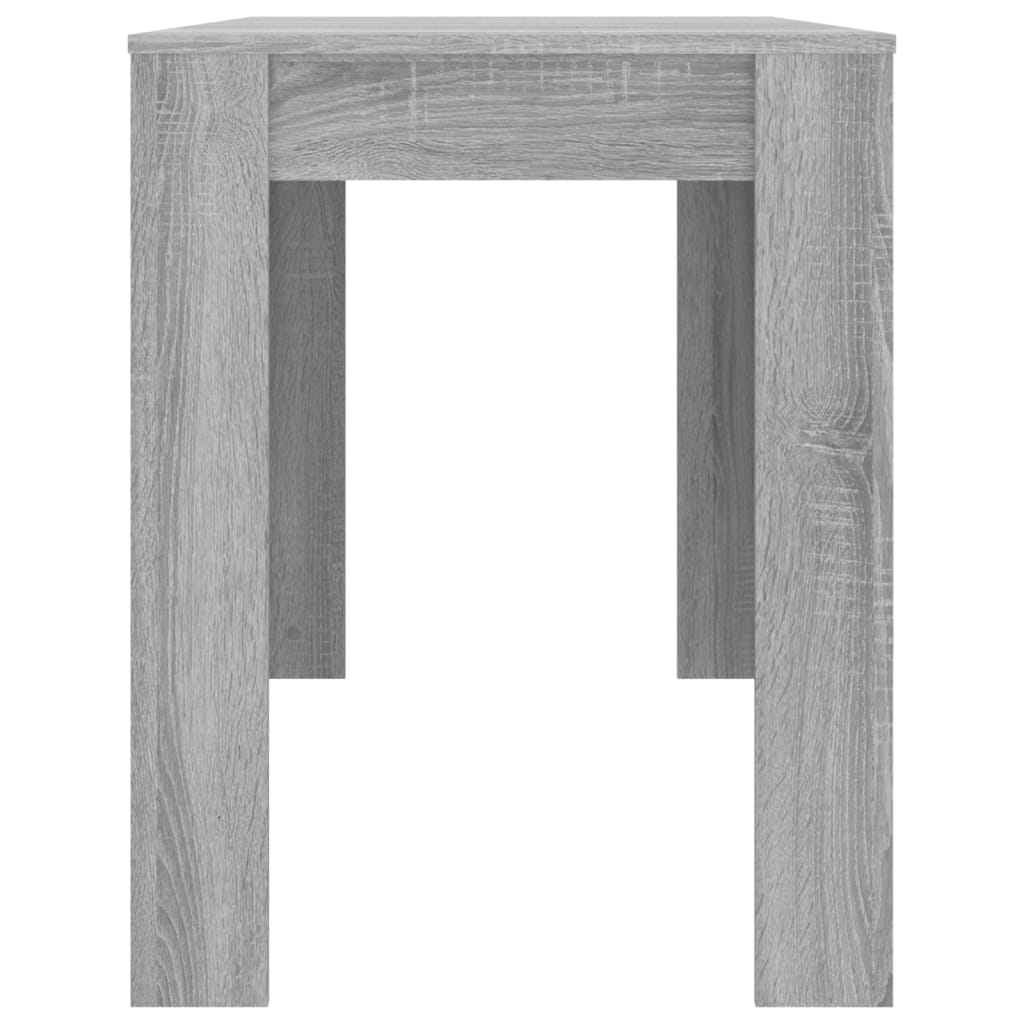 vidaXL Matbord grå sonoma 120x60x76 cm konstruerat trä