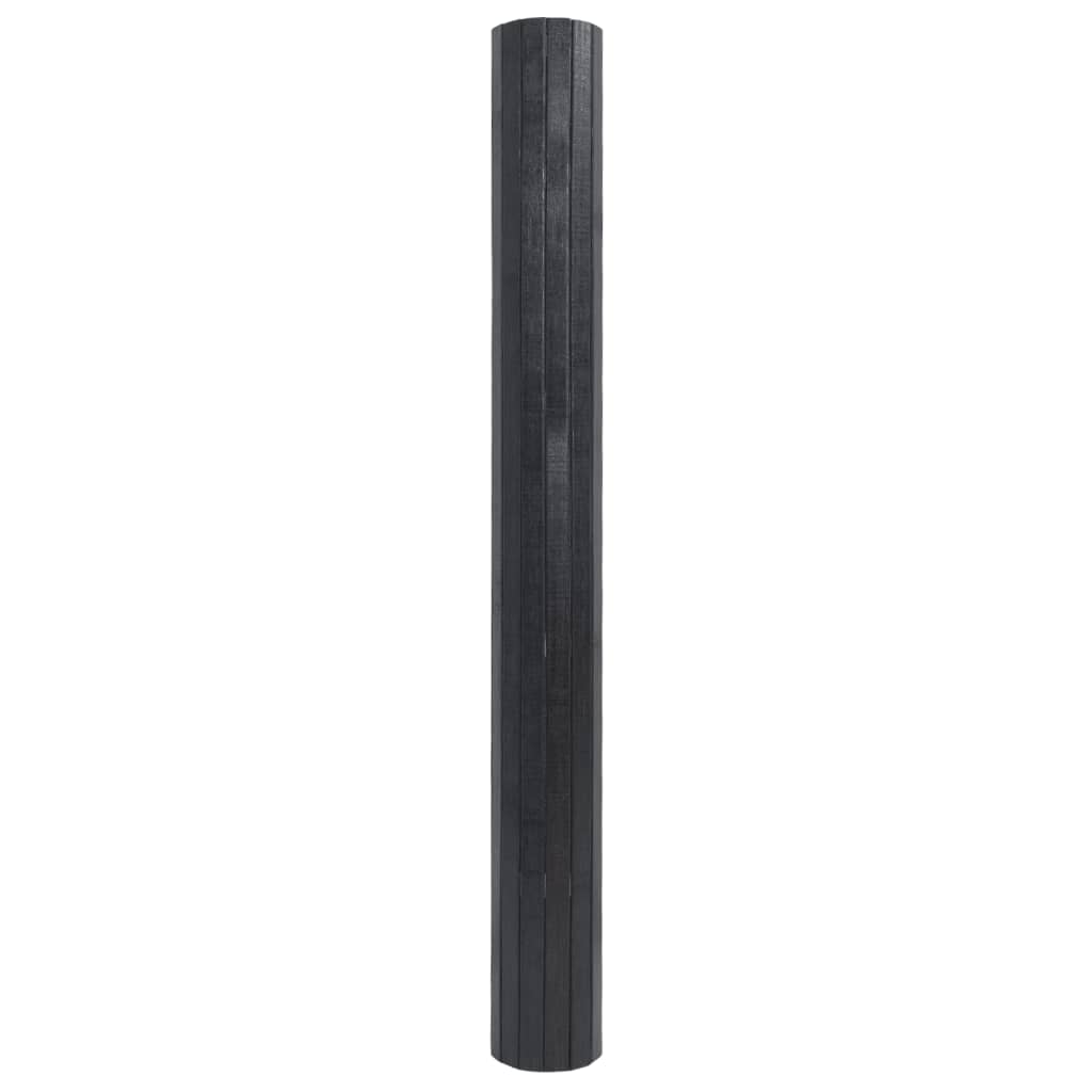 vidaXL Matta rektangulär grå 100x400 cm bambu