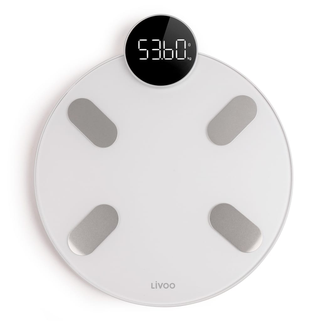 Livoo Smart bluetooth digital våg vit