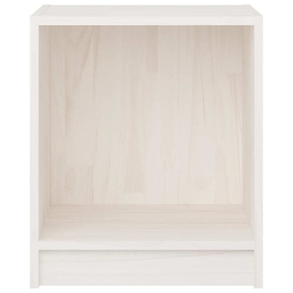 vidaXL Sängbord 2 st vit 35,5x33,5x41,5 cm massivt furu