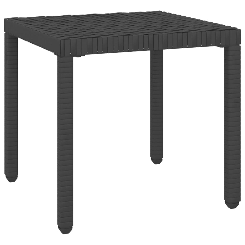 vidaXL Solsängar 2 st med bord konstrotting svart