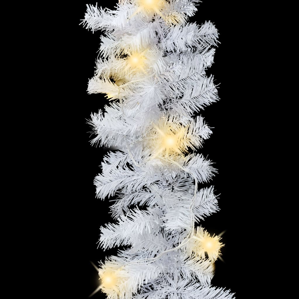 vidaXL Julgirlang med LED-lampor 20 m vit
