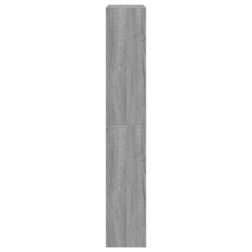 vidaXL Skohylla grå sonoma 60x21x125,5 cm konstruerat trä