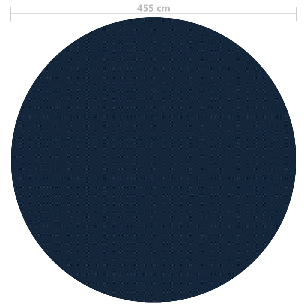 vidaXL Värmeduk för pool PE 455 cm svart och blå