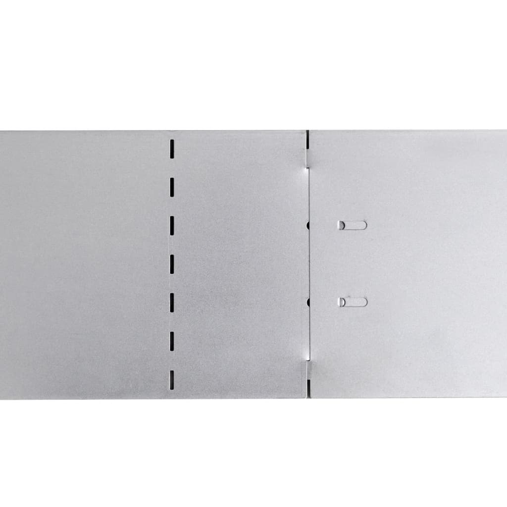 vidaXL Rabattkant 10 st 100 x 14 cm flexibelt galvaniserat stål