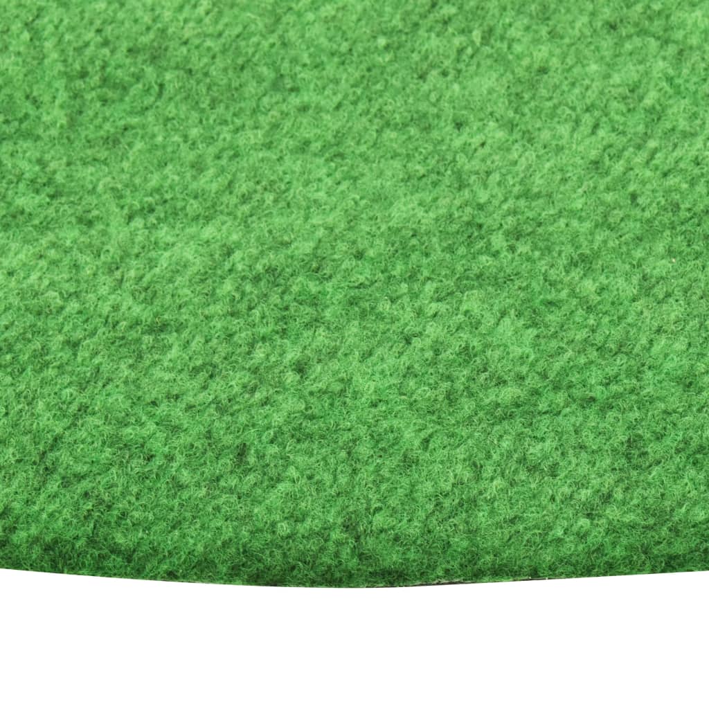 vidaXL Konstgräs med halkskydd dia. 95 cm grön rund