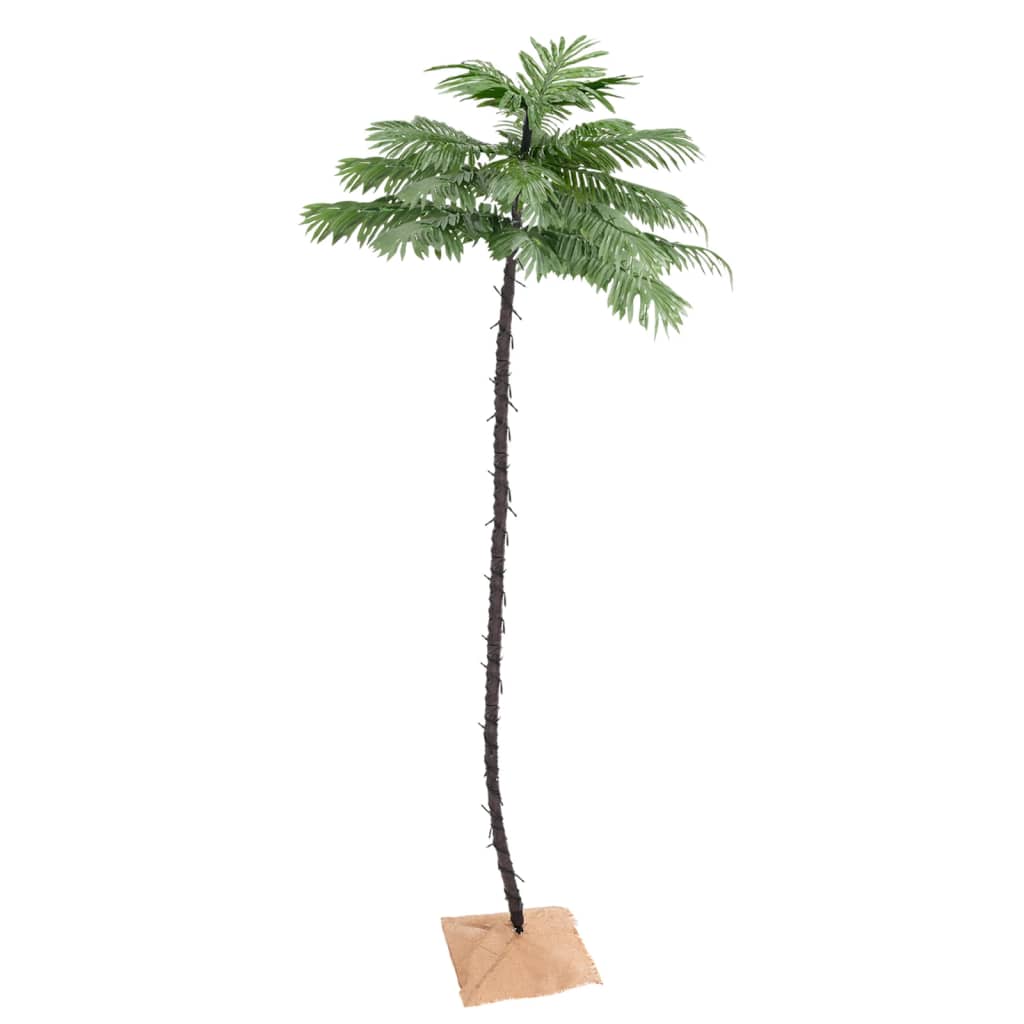 vidaXL Palmträd med LED varmvit 252 LEDs 400 cm