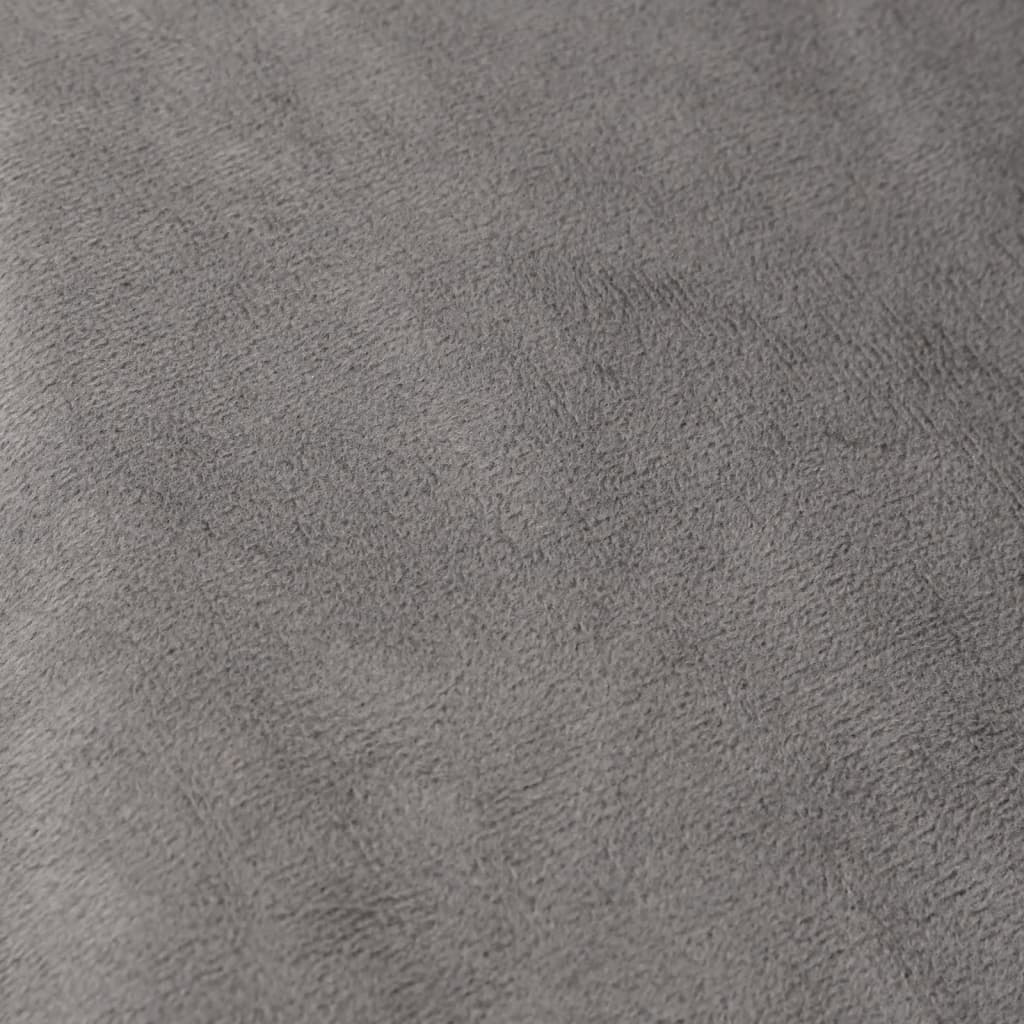 vidaXL Tyngdtäcke med påslakan grå 135x200 cm 10 kg tyg
