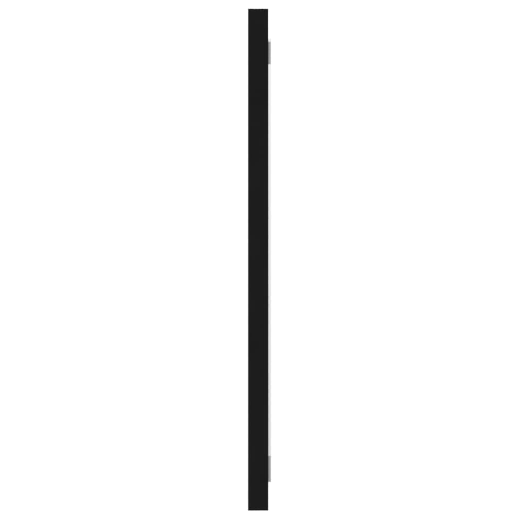 vidaXL Badrumsspegel svart 90x1,5x37 cm spånskiva
